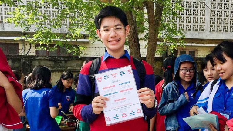 Nam sinh lớp 10 Quảng Ngãi giành học bổng toàn phần trung học Mỹ